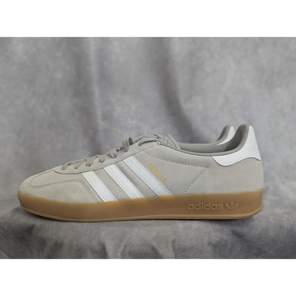 adidas gazelle silver green womens adidas Originals Gazelle Indoor Core Black / Cloud White / Gum – 1290SQM main image 1